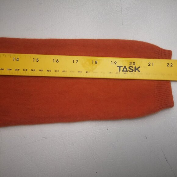 Lauren Ralph Lauren Petite Ladies Size PL Orange 100% Cashmere Turtleneck - Picture 7 of 9